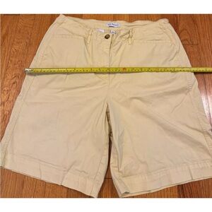 Kim Rogers Shorts Size 12 Light Yellow Inseam New Chino Flat Front